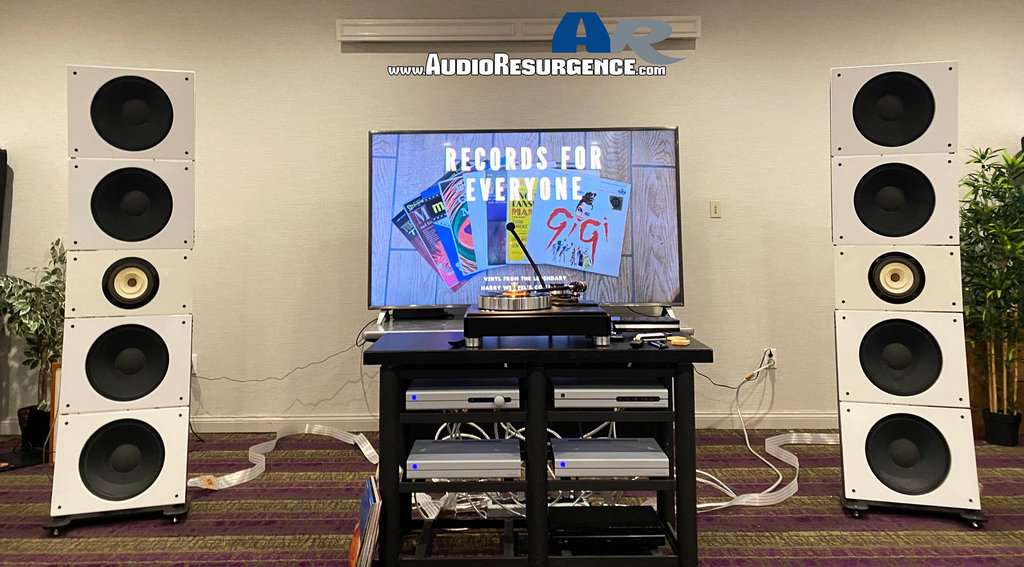 Pure Audio Project speakers in the VPI room