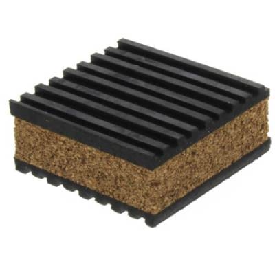cork and rubber pads
